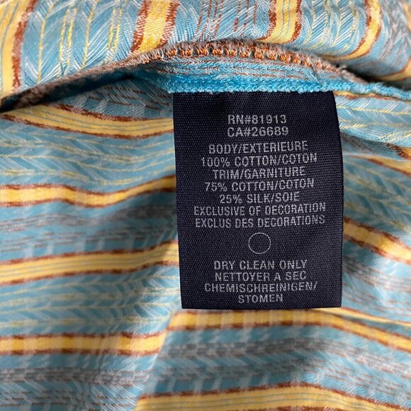 Robert‎ Graham Shirt Mens XL Button Front Striped Multicolored Cotton TP-2730 - Picture 9 of 10